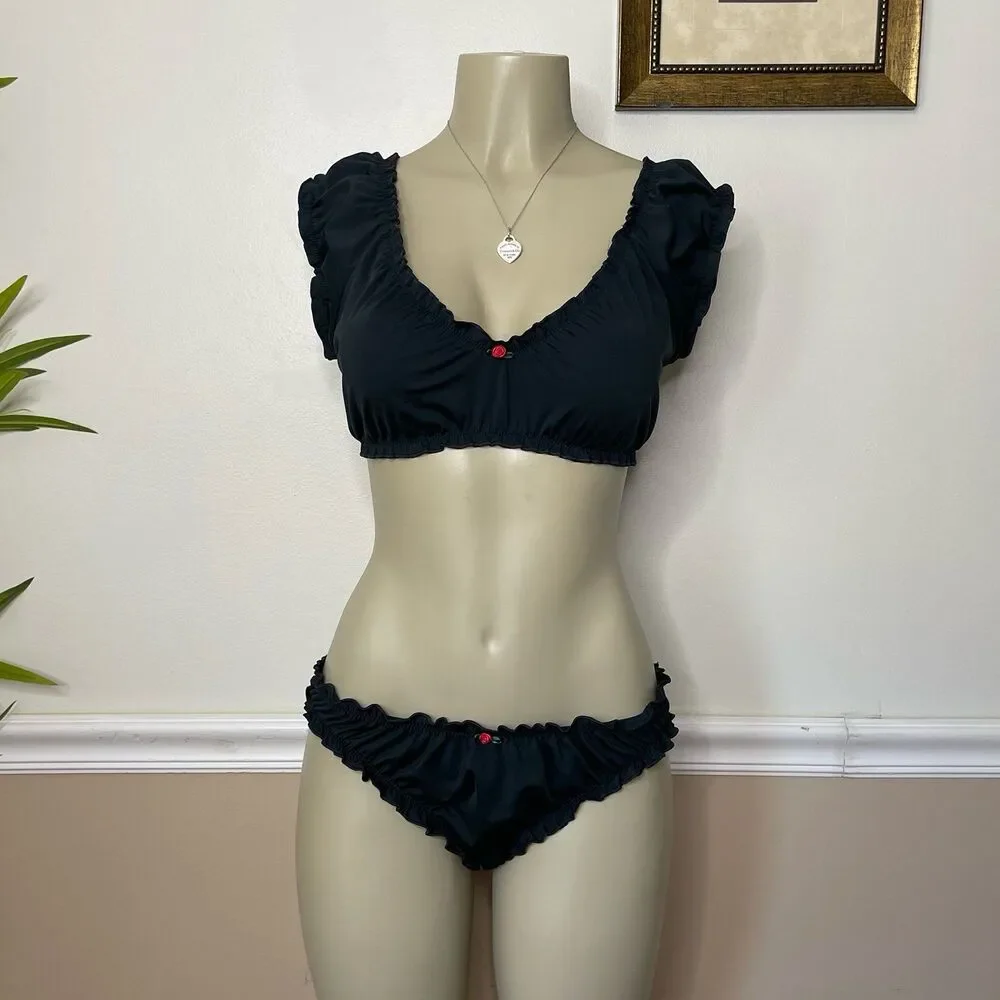 Frankie’s Bikinis for Victoria’s Secret PINK Hudson Top & Bottom 2 PCS. Set